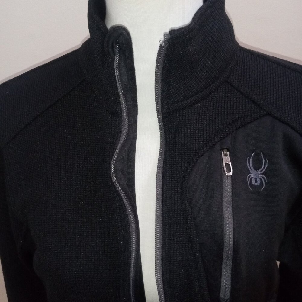 Spyder Black Fleece Lined Jacket Unisex Spring Size S